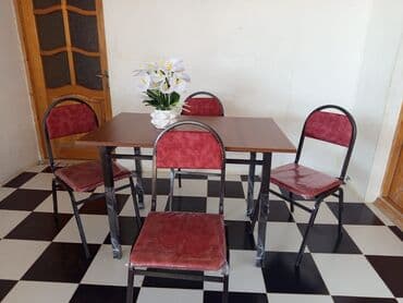 metbext moyka: Mətbəx üçün, Yeni, Qatlanmayan, rəng - Bordo Stul — 11