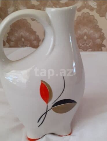 dekorativ qablar: Rəng - Ağ, Keramika, 1, 1 l, SSRİ — 5