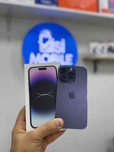 ipone 13 pro: IPhone 14 Pro, 256 GB, Blue Titanium, Zəmanət, Face ID, Sənədlərlə — 1