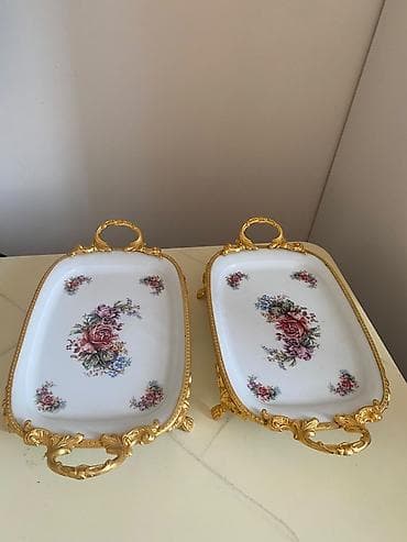 farfor serviz: TOOS Porcelain / Hesam Limoges servis dəsti - 2 ədəd porselen süfrə — 1