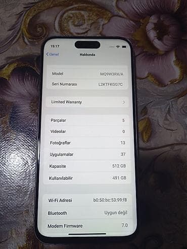 iphon 14: IPhone 14 Pro, 512 GB, Gümüşü, Face ID — 3