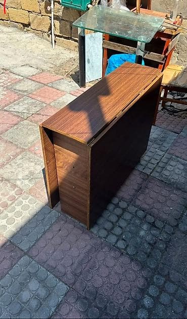 Mebel: Mətbəx masası, İşlənmiş, Qatlanan, Laminat, Dördbucaq masa — 3