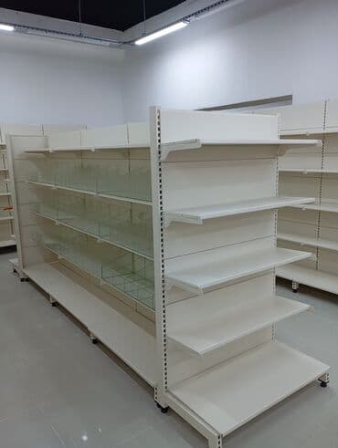 divar rəf: Ağ rəngdə olan bu ticarət rəfləri mağazanız və ya anbarınız üçün əla — 4