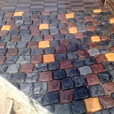 donuz piyi: Dekorativ beton bardür və döşəmə daşları (klinker üslubunda) - — 1