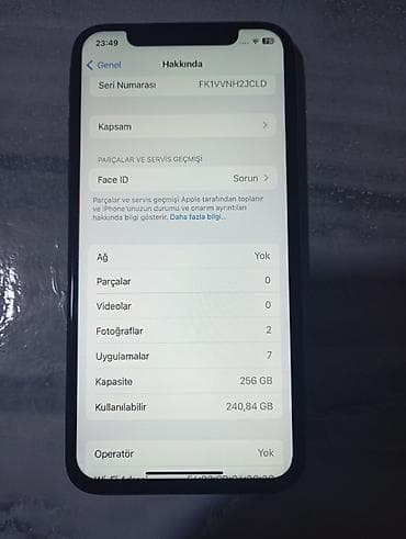 256 gb telefonlar ucuz: IPhone X, 256 GB, Space Gray, Face ID — 2