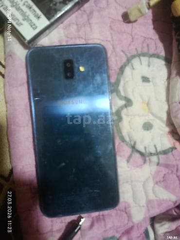 philips xenium 9@9h: Samsung Galaxy J6 Plus, 32 GB, rəng - Qara — 2