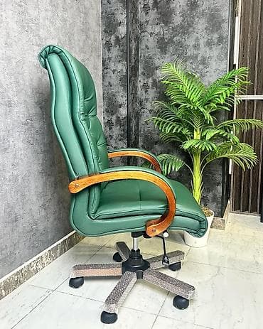 Ofis oturacaqları: Yeni, Təkərli, Qolları tənzimlənir, Dəri — 7