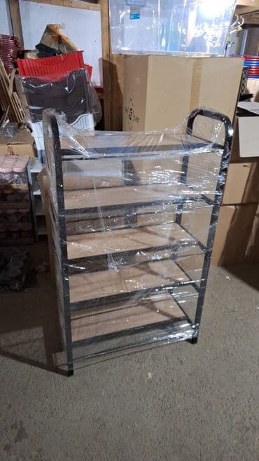 rəng: Ayaqqabi polkasi ayaqqabi refi plasmas ve demir materiallar 3,4 ve 5 — 5