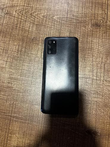 data modem sim card: Samsung Galaxy A03s, 64 GB, rəng - Qara, Face ID, Qırıq, Düyməli — 3