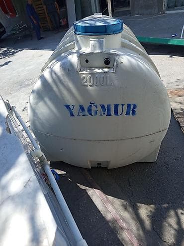 cen: Yağmur markalı su çəni – 2000 litr - Həcm: 2000 L (korpus üzərində — 2