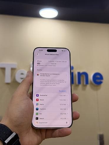 ideal iphone: IPhone 16 Pro Max, 256 GB, Natural Titanium, Zəmanət, Kredit, Simsiz şarj — 6