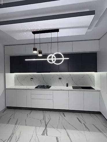 rels işıqlar: Sifarişlə mətbəx dəsti, Özü çəkən petlələr, Mat laminat — 6