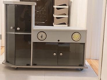 мадейра мебель: Б/у, Прямой ТВ стенд, С полками, Стеклянный, Азербайджан — 2