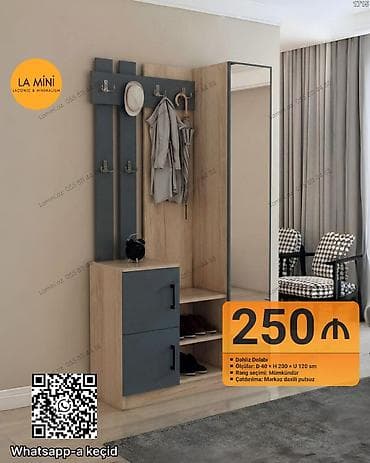 Dəhliz dolabı – La Mini dizayn - Komplekt: divara montaj asılqan lalafo.az -da Dəhliz dolabı – La Mini dizayn - Komplekt: divara montaj asılqan