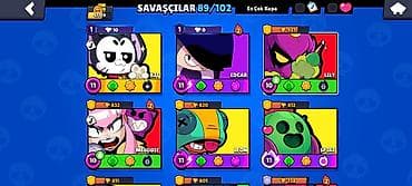 bər bər: Brawl Stars hesabı – yüksək səviyyəli döyüşçülər və nadir kostyumlar — 7