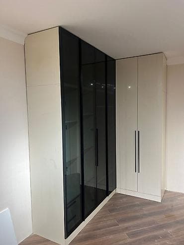 6 qapı, Siyirməli, Bej, Digər material, Açılan, Künc dolab