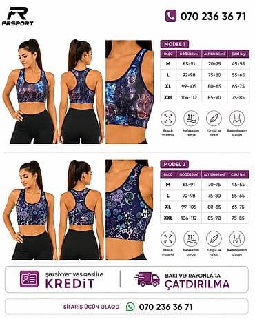 💥 məşq geyimi, topik, xanım üçün idman geyimləri ✅ 7/24 əlaqə