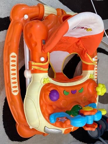 Yerimək üçün arabalar, çəliklər, əsalar, rollatorlar: Uşaq gəzdirəci – Fukang brendi, narıncı/bej rənglərdə. Xüsusiyyətlər — 5