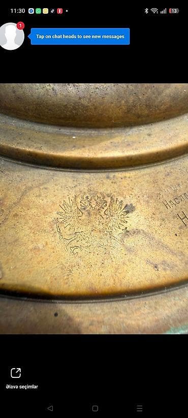 samovar od: Antik mis samovar – Rusiya imperiyası dövrü damğalı - Material — 5