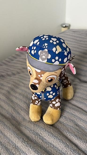 usaq oyuncaqlari: Paw Patrol mövzusunda yumşaq oyuncaq it fiquru - Dizayn: mavi “paw” — 1