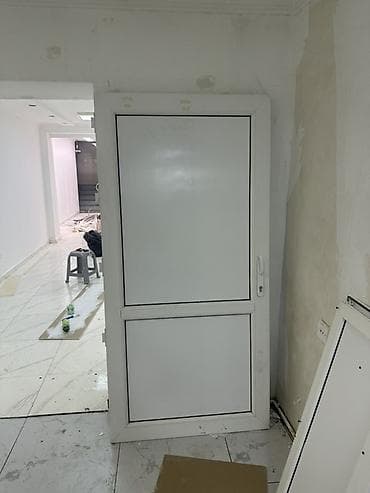İşlənmiş Plastik qapı Çərçivə ilə, Zəmanətsiz, Ödənişli quraşdırma, Ünvandan götürmə