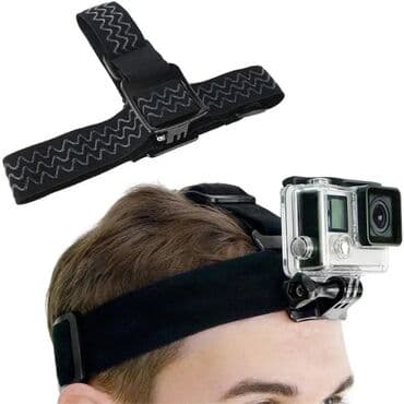 Digər foto və video aksesuarları: GoPro və digər action kameralar üçün baş bandı (Head Strap) - Elastik — 1