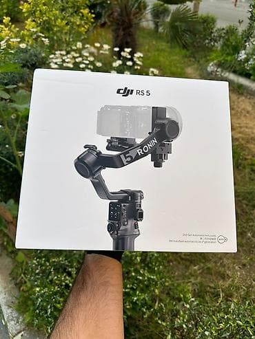 video reqistator: DJI RS 5 Ronin stabilizator - 3 oxlu, peşəkar kamera stabilizatoru - — 1