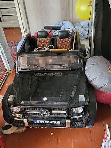 meymun yumşaq oyuncaqlar: Uşaq üçün elektrikli minik avtomobili – Mercedes G-Class üslubunda — 1