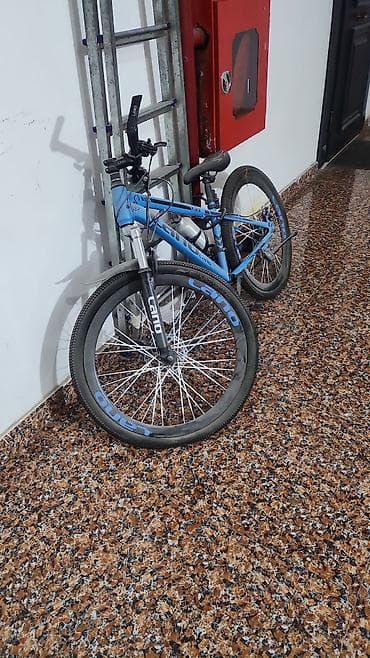 peredoklu velo: Mavi rəngli dağ velosipedi - Brend/seri yazıları: LANO (çərçivə və — 1