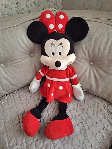 uşaqlar ucun oyuncaqlar: Böyük ölçülü yumşaq Minnie Mouse oyuncaq kukla - Material: yumşaq — 2