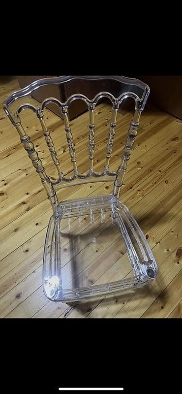 стол стул: Şəffaf “Chiavari” (Tiffany) stulları - Material: yüksək keyfiyyətli — 5
