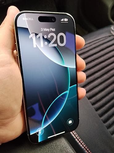 silver et ceken: IPhone 16 Pro, 128 GB, Natural Titanium, Zəmanət — 1