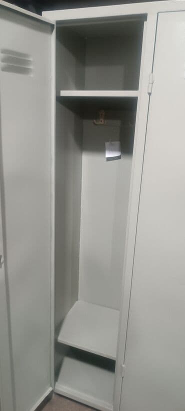 uşaq şkaf: Metall geyim dolabı – 2 qapılı - Material: möhkəm polad konstruksiya — 6