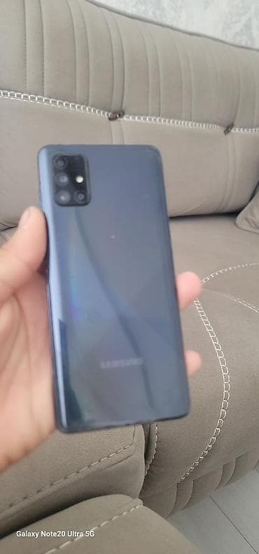 samsung 740n: Samsung Galaxy A71, 128 GB, rəng - Göy, İki sim kartlı — 2