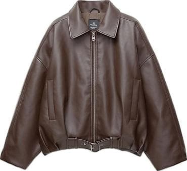 Kurtkalar: Dəri kurtka, PULL&BEAR, Standart — 1
