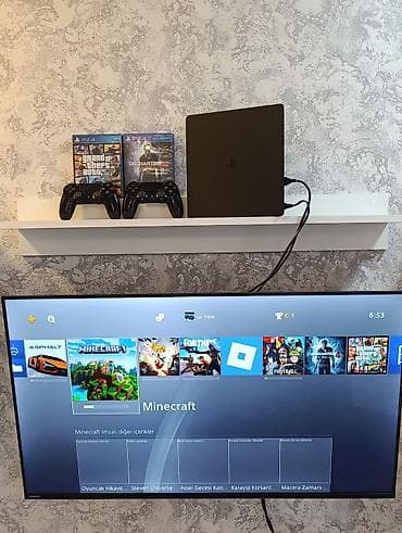 пс 4: PS4 slim 500gb az işlənmiş ideal vəziyətdə, zavod plombu üzərində, 2 — 2