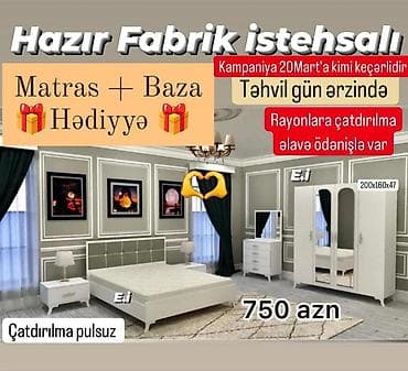 embawood genc odasi: Yataq otağı dəsti — 1