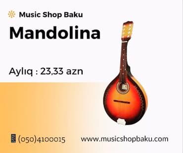 струны для гитары для начинающих: Mandolina musiqi aləti Aylıq: 23,33 azn 🚚Çatdırılma xidməti — 1