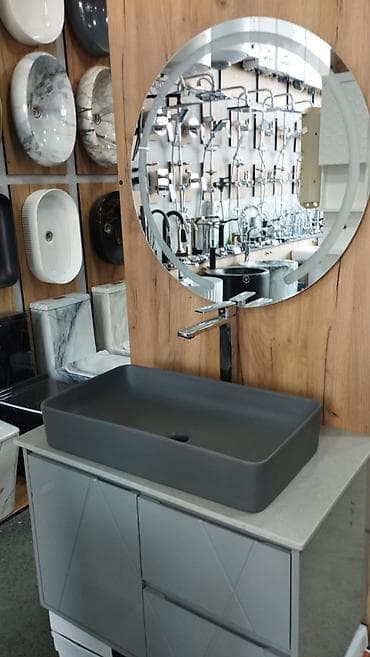 туалетный столик белый: Kredit var .!Müasir hamam dəsti – lavabo, şkaf və güzgü komplekti - — 1