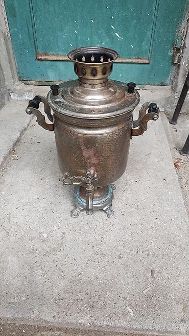 Mis samovar – kömür/odunla işləyən klassik model - Material