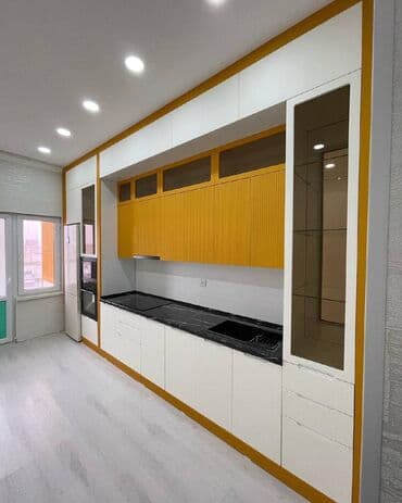 mətbəxt mebeli: Sifarişlə mətbəx dəsti, Özü çəkən petlələr, MDF, Kredit yoxdur, Pulsuz çatdırılma, Rayonlara çatdırılma — 4