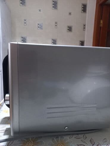 Mikrodalğalı sobalar: Mikrodalğalı soba Samsung, Ayrıca dayanan, Mikrodalğalar ilə, rəng - Gümüşü, İşlənmiş — 7