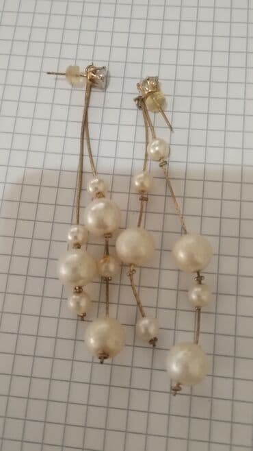 capiq ucun krem: Qadın sırğaları dəsti - Model 1: Uzun sallantılı mirvari effektli — 1