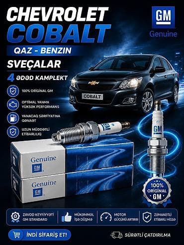 Chevrolet Cobalt üçün qaz-benzin mühərriklərinə uyğun orijinal GM şam — 1