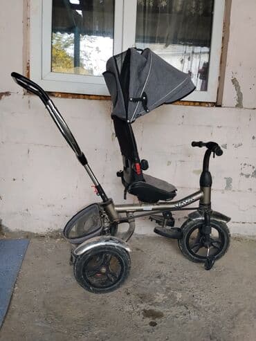 трехколесный велосипед с ручкой: Uşaq üçtəkərli velosiped – Vava brendi — 2