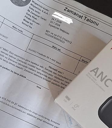 samsung bluetooth: 🎧 HUAWEI FreeBuds SE 4 ANC — YENİ 📦 24 iyulda alınıb. Sadəcə qutusu — 4