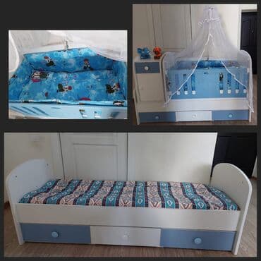 купить кровать трансформер: Çarpayı-dönüşən uşaq mebeli dəsti - Funksional 2 mərhələli dizayn — 1