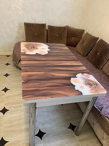 otag qapilar: Mətbəx masası, Transformer, Şüşə, Dördbucaq masa — 2