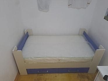 tekli carpayi: Oğlan və qız üçün, İşlənmiş, Çarpayı, Bazalı, Matras ilə, Siyirməli — 3