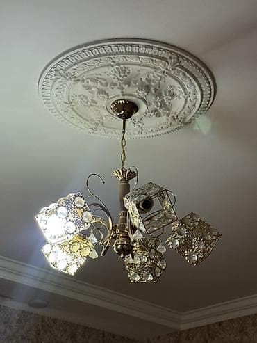 elektro lampa: Çılçıraq, 5 lampa, Metal — 1